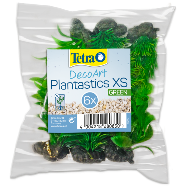 Rostliny TETRA DecoArt Plantastics XS zelené 6ks