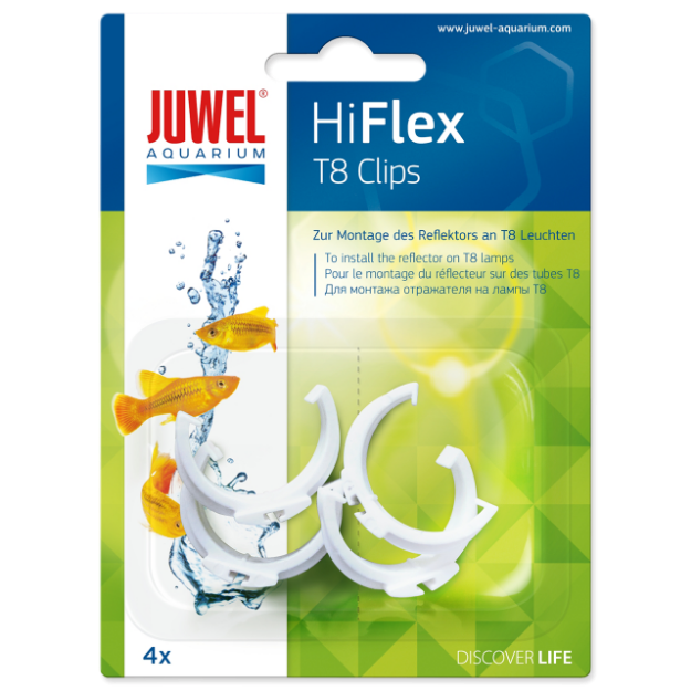 Náhradní úchytky JUWEL na reflektor T8 HiFlex plastové 4ks