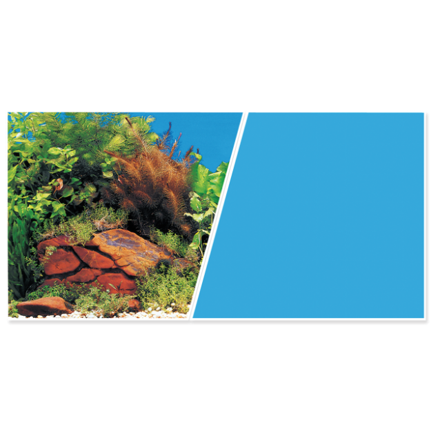 Pozadí MARINA tapeta oboustranné rostliny / modré 760 x 45 cm 7,6m